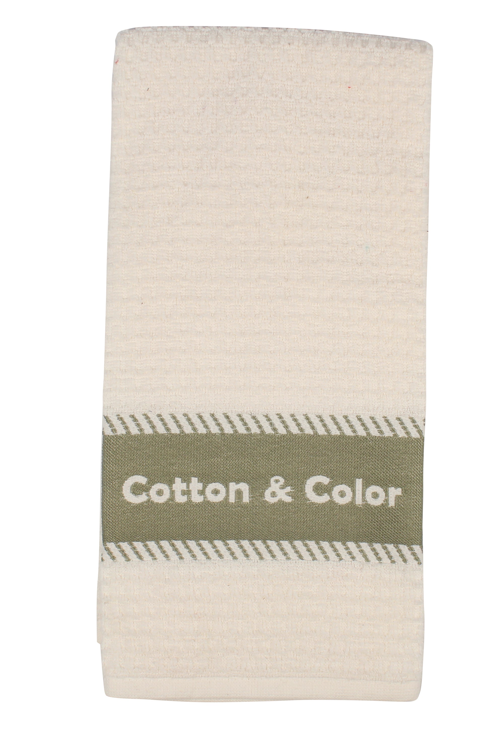 COPPIA Canovaccio in nido d'ape con fascia jacquard tinta unita.