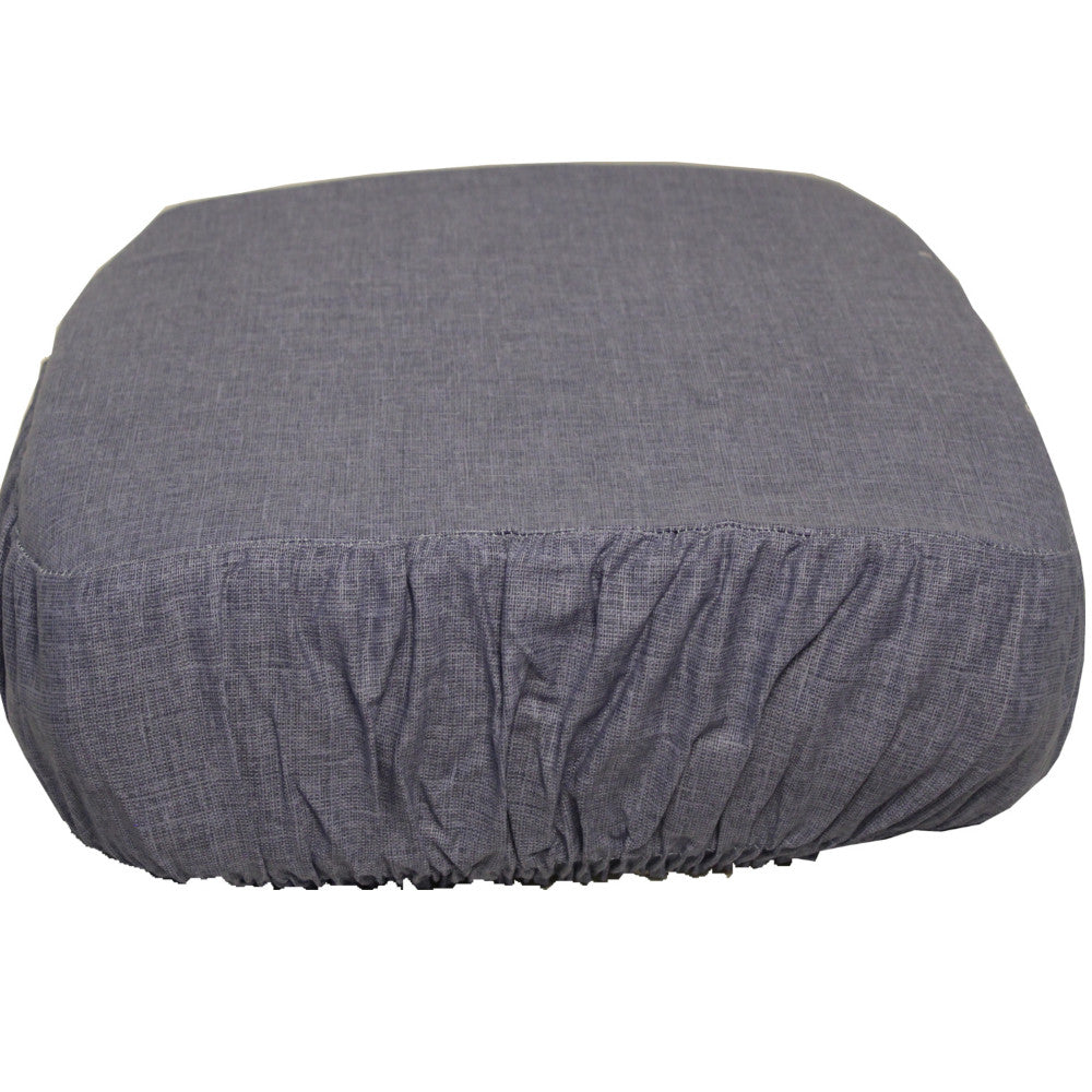 Set 4 pezzi Coprisedia quadrato a cappuccio sfoderabile  cm. 38*38+fascia cm. 13