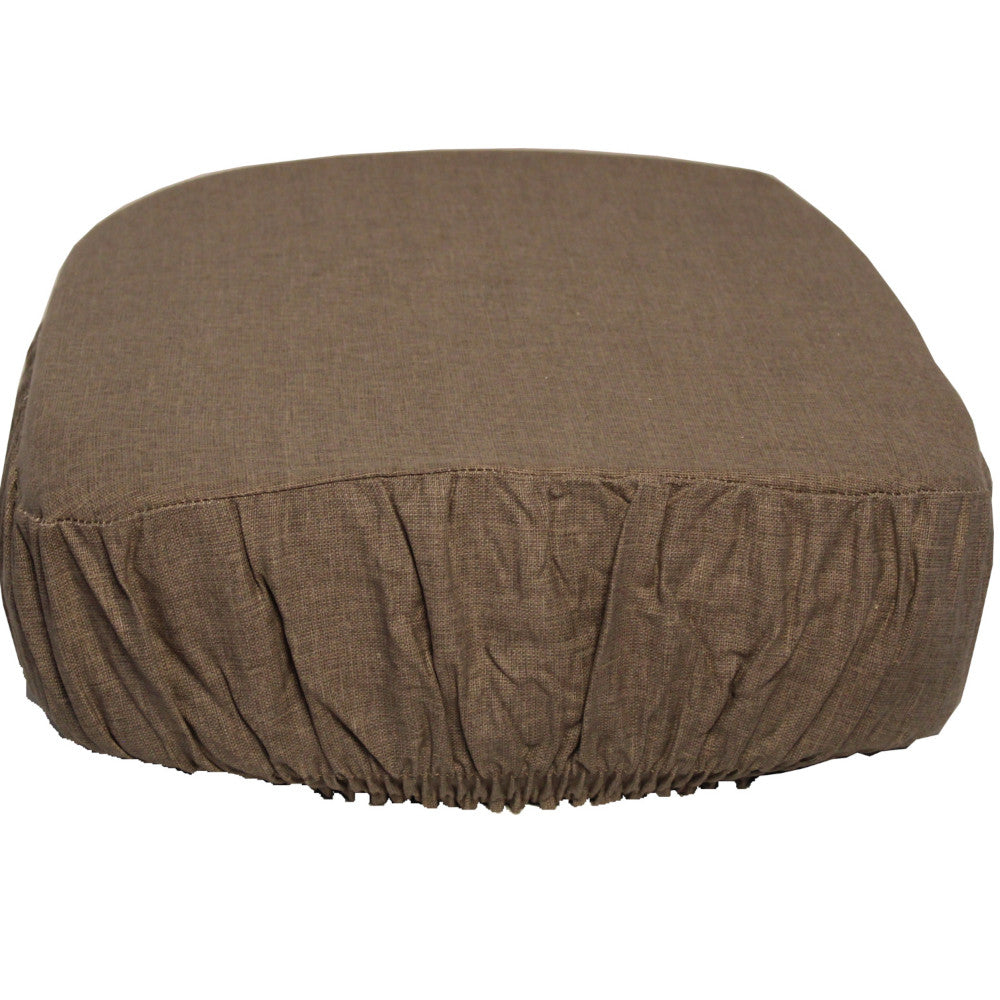 Set 4 pezzi Coprisedia quadrato a cappuccio sfoderabile  cm. 38*38+fascia cm. 13