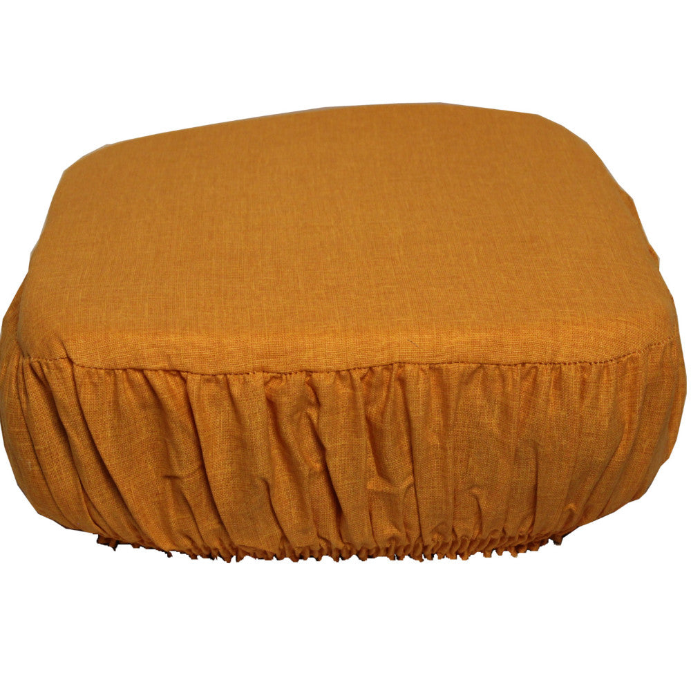 Set 4 pezzi Coprisedia quadrato a cappuccio sfoderabile  cm. 38*38+fascia cm. 13