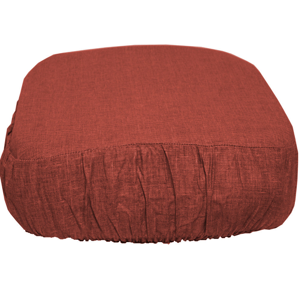 Set 4 pezzi Coprisedia quadrato a cappuccio sfoderabile  cm. 38*38+fascia cm. 13