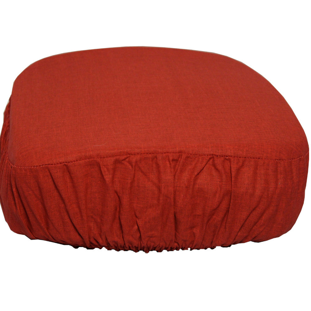 Set 4 pezzi Coprisedia quadrato a cappuccio sfoderabile  cm. 38*38+fascia cm. 13