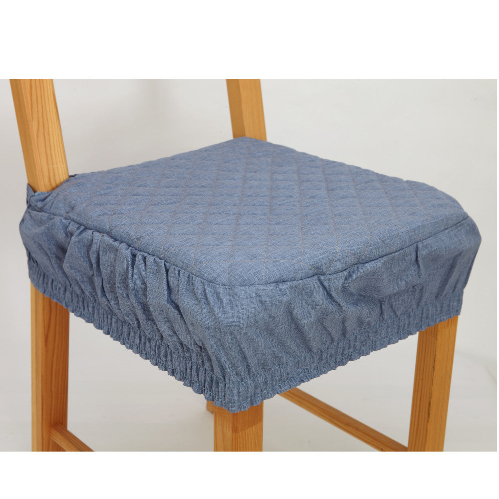 Pezzi Coprisedia quadrato con trapuntaura a 4 punti con volant cm. 40x40+4