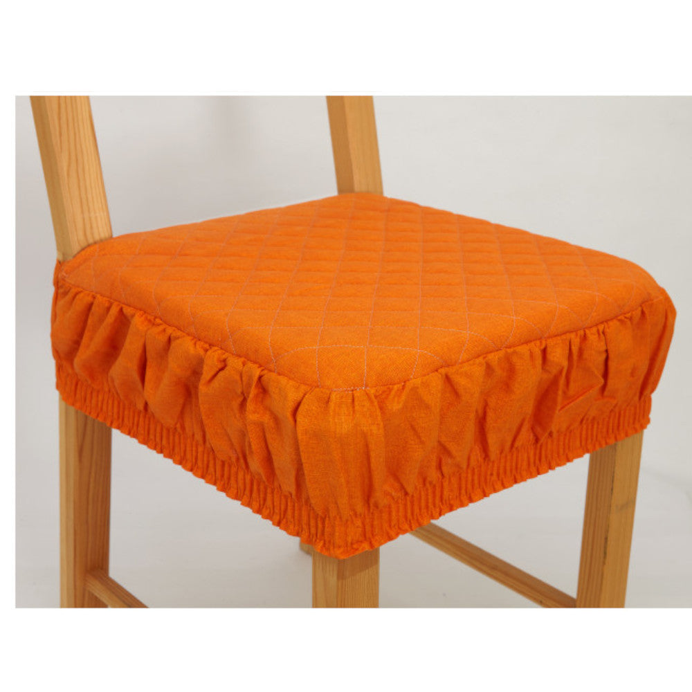 Pezzi Coprisedia quadrato con trapuntaura a 4 punti con volant cm. 40x40+4