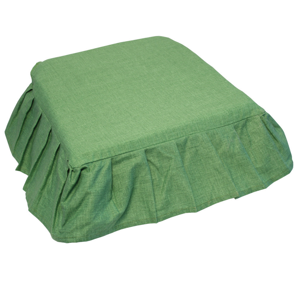 Set 4 pezzi Coprisedia con volant H 13cm. SFODERABILE. 41X39 cm