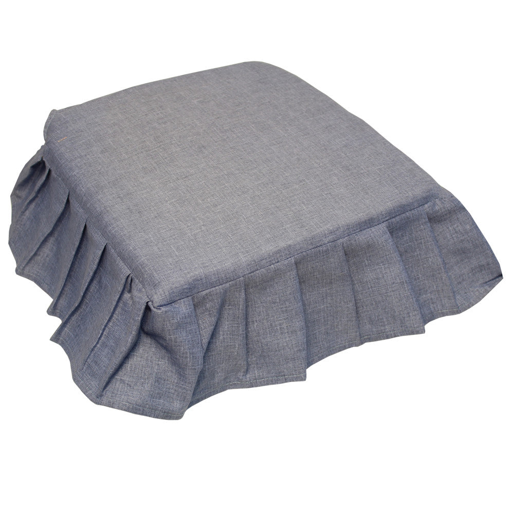 Set 4 pezzi Coprisedia con volant H 13cm. SFODERABILE. 41X39 cm