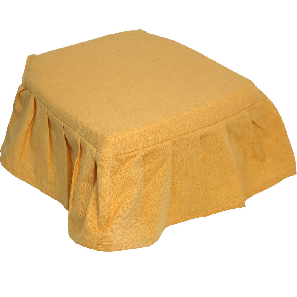 Set 4 pezzi Coprisedia con volant H 13cm. SFODERABILE. 41X39 cm