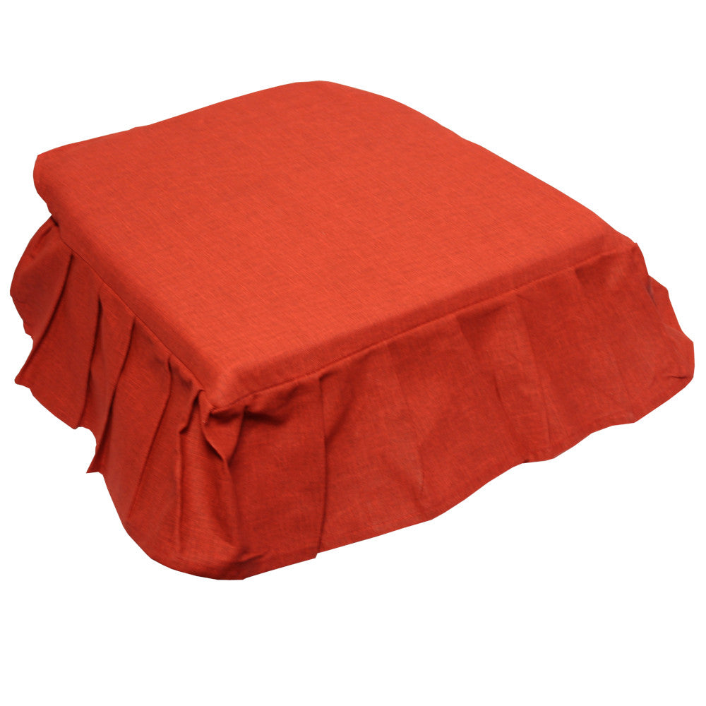 Set 4 pezzi Coprisedia con volant H 13cm. SFODERABILE. 41X39 cm